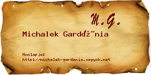 Michalek Gardénia névjegykártya
